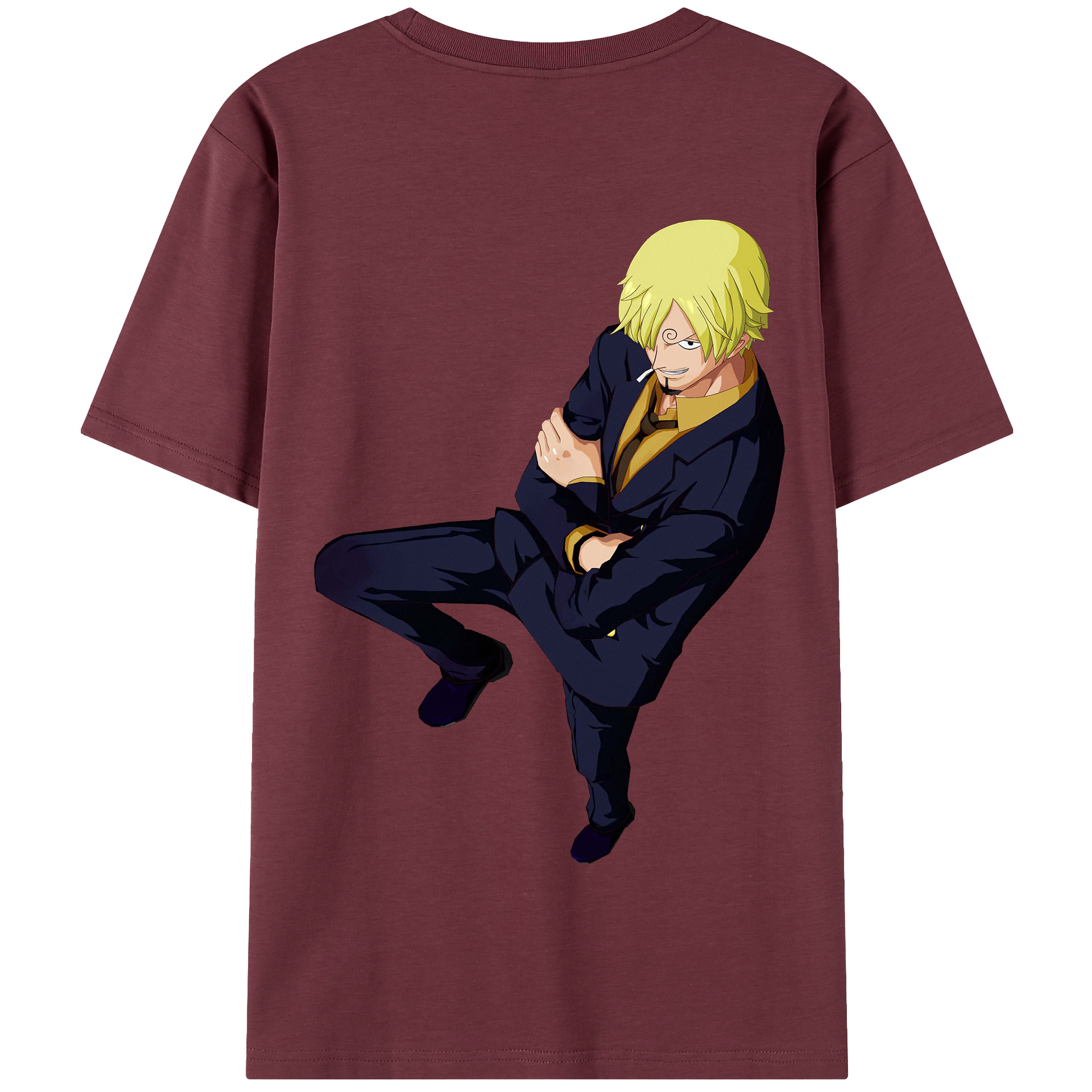 ワンピース サンジ ONE PIECE Sanji 綿100％半袖Tシャツ（背面プリント）